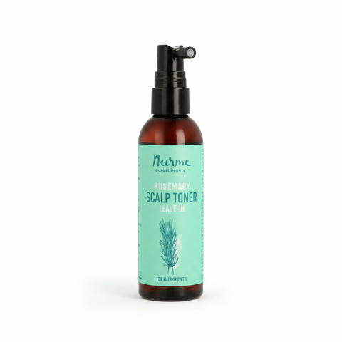 Nurme Rosemary Scalp Toner 100ml spray bottle with green label