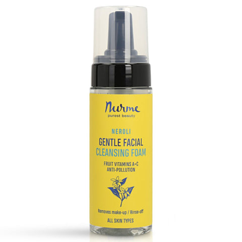 Award-Winning Gentle Facial Cleansing Foam 150ml – Pure Beauty Awards 2023 Natural Neroli and Hyaluronic Acid Face Wash – Nurme UAE