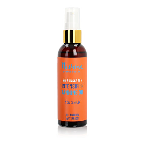 Intensifier Tanning Oil 100ml – Natural Seven Oil Blend for Deep Bronze Tan with Sweet Almond Argan and Carrot Oil – Nurme UAE