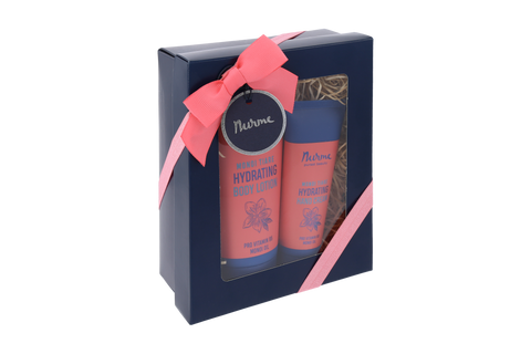 Exotic Monoi Tiare Natural Hydration Gift Set – Vegan Body Lotion and Hand Cream for Silky Skin – Nurme UAE
