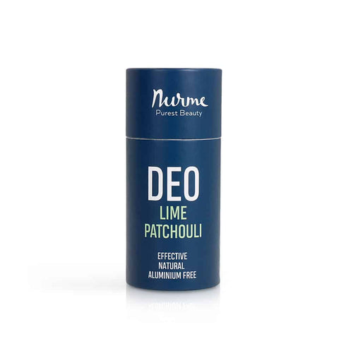 Natural Deodorant Lime and Patchouli 80g – Organic Aluminium-Free Handcrafted Deodorant with Baking Soda – Nurme UAE