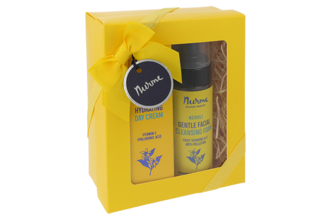 Award-Winning Natural Neroli Skincare Gift Set – Gentle Cleansing Foam and Vitamin C Hydrating Day Cream – Nurme UAE