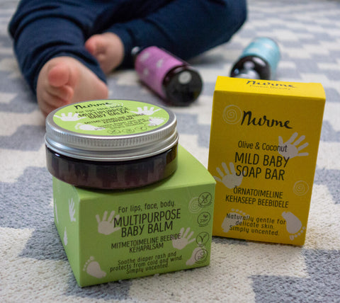Multi Award-Winning Organic Baby Balm for Newborns – Fragrance-Free ECOCERT Certified Natural Baby Skin Protection – Nurme UAE