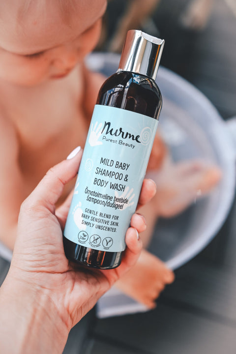 Award-Winning Organic Baby Shampoo and Body Wash – Beauty Shortlist Recommended Fragrance-Free Baby Cleanser – Nurme UAE