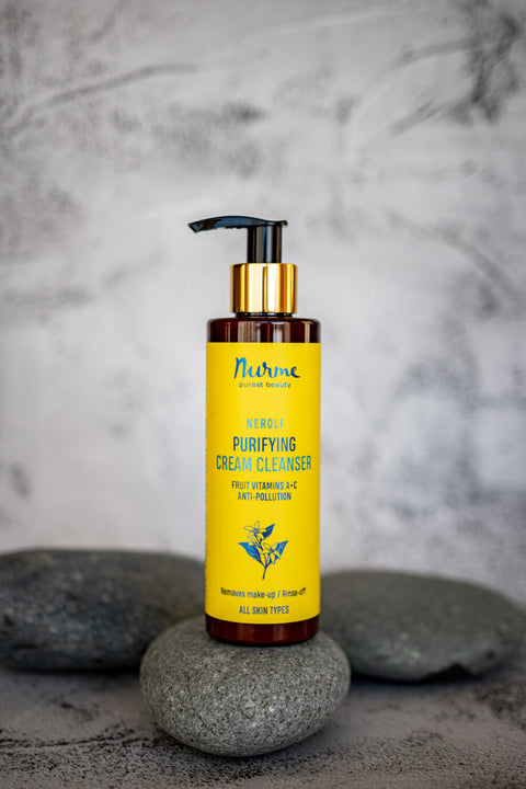 Natural Cream Face Cleanser with Sunflower and Passion Fruit Oil – Gentle Daily Makeup Remover for All Skin Types – Nurme UAE