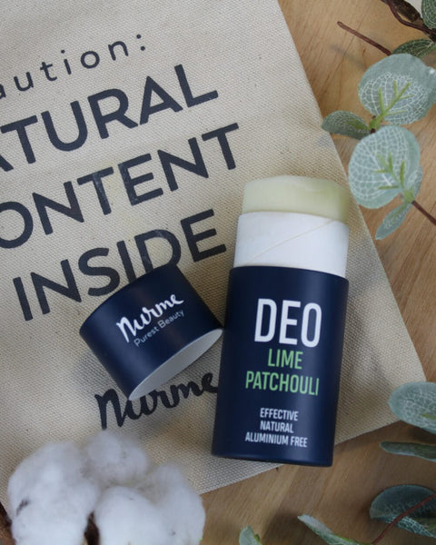 Handcrafted Natural Aluminium-Free Lime and Patchouli Deodorant – Zero Waste Eco-Friendly Deodorant for All Day Freshness – Nurme UAE