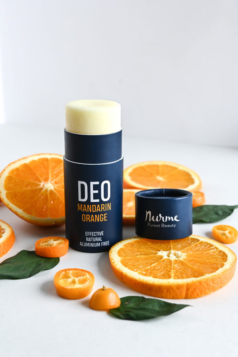 Award-Winning Natural Citrus Deodorant with Mandarin and Orange – Handcrafted Aluminium-Free Zero Waste Deodorant – Nurme UAE